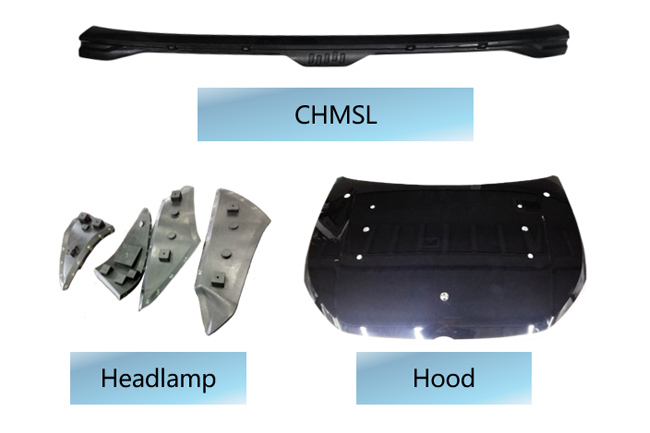 Lamps& Hood:Carbon Fiber